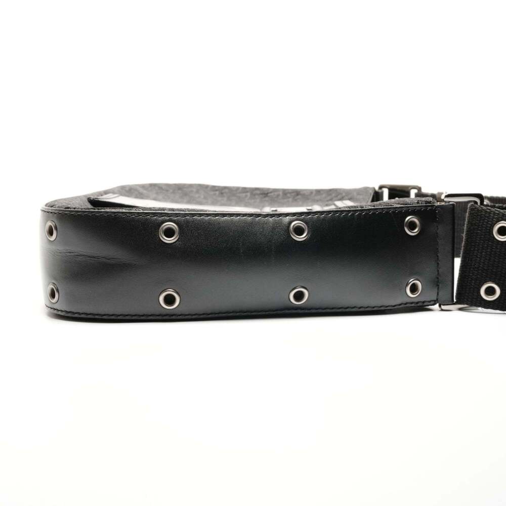 CHRISTIAN DIOR Black Canvas Trotter Shoulder Bag - Picture 4 of 13